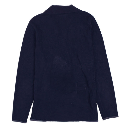 Lotto Womens Navy Blue XS Fleece 1/4 Zip Pullover Sweatshirt