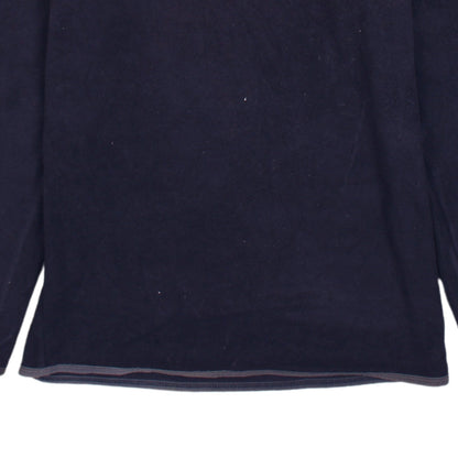 Lotto Womens Navy Blue XS Fleece 1/4 Zip Pullover Sweatshirt