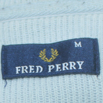 Fred Perry Men's Blue M 1/4 Zip Corduroy Sweatshirt