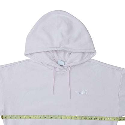Adidas Women’s Pink Hoodie UK 12 Pullover Kangaroo Pocket Logo Sweatshirt