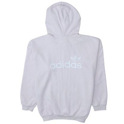 Adidas Women’s Pink Hoodie UK 12 Pullover Kangaroo Pocket Logo Sweatshirt