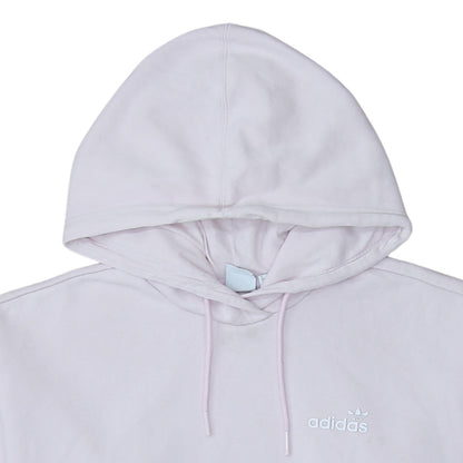 Adidas Women’s Pink Hoodie UK 12 Pullover Kangaroo Pocket Logo Sweatshirt