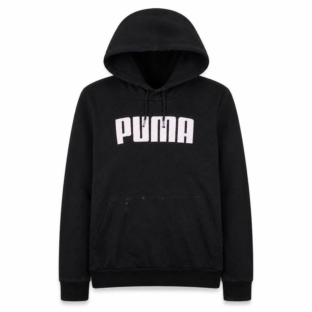 Puma Womens Black Size 10 Pullover Hoodie Sweatshirt