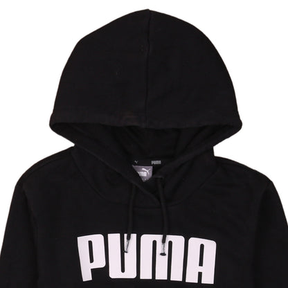 Puma Womens Black Size 10 Pullover Hoodie Sweatshirt