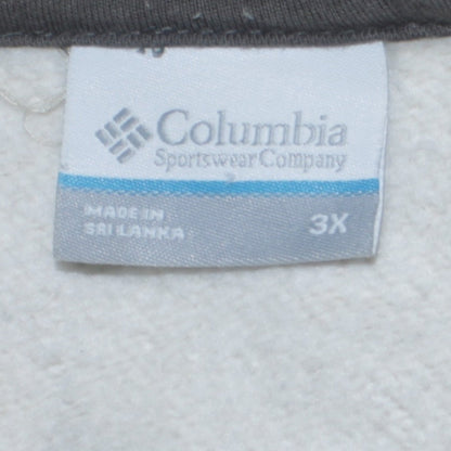 Columbia Men's Beige 3XL Quarter Zip Fleece Sweatshirt