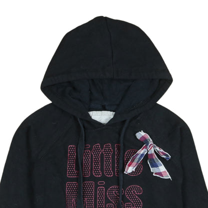 Jennyfer Women's Black Pullover Hoodie Little Miss Glam Small