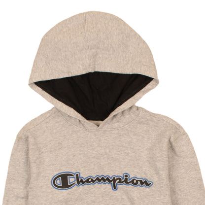 Champion Womens Grey Pullover Hoodie L Casual Athletic Sweatshirt