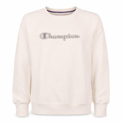 Champion Men's White Crew Neck Pullover Sweatshirt Size S