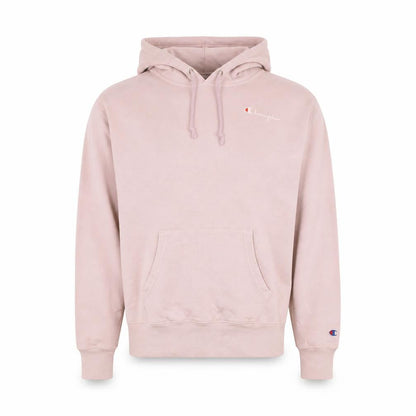 Champion Men's Pink Pullover Hoodie Small Embroidered Logo
