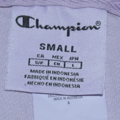 Champion Men's Pink Pullover Hoodie Small Embroidered Logo