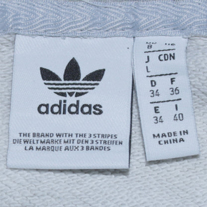 Adidas Women’s Grey Pullover Hoodie Size 8 Regular Fit Casual