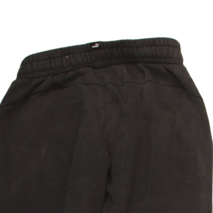 Puma Boys Black Jogger Sweatpants 13-14 Years Fleece Tapered Fit