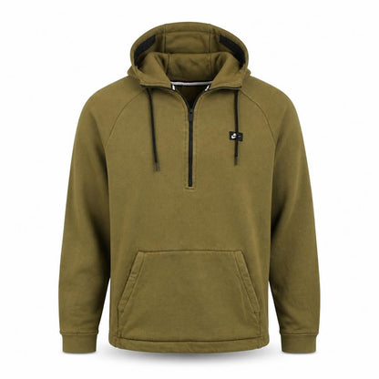 Nike Men’s Green 1/2 Zip Hoodie L Regular Fleece Pullover