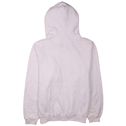 Champion Men's White Pullover Hoodie Medium Embroidered Logo