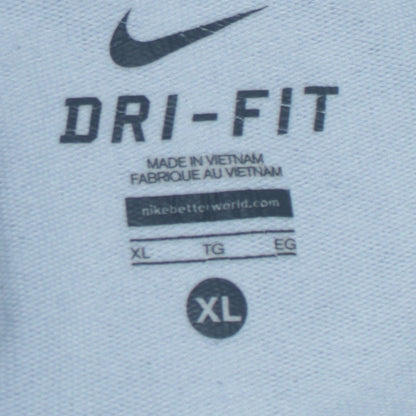Nike Men's Grey Dri-FIT Full Zip Hoodie XL Sportswear