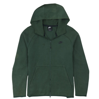 Nike Mens Green Full Zip Hoodie L Regular Fit Sportswear