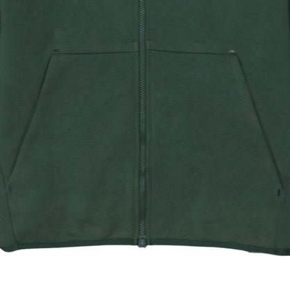 Nike Mens Green Full Zip Hoodie L Regular Fit Sportswear