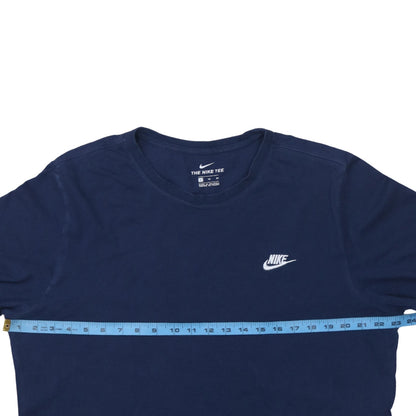 Nike Men's Blue XL Crew Neck Cotton Short Sleeve T-Shirt