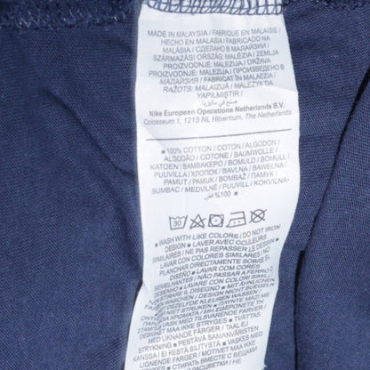 Nike Men's Blue XL Crew Neck Cotton Short Sleeve T-Shirt