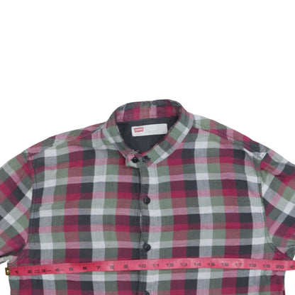 Levi's Men's Multicoloured Slim Fit Check Flannel Button-Up Shirt L