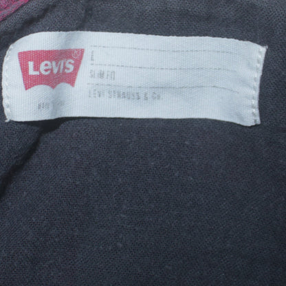 Levi's Men's Multicoloured Slim Fit Check Flannel Button-Up Shirt L