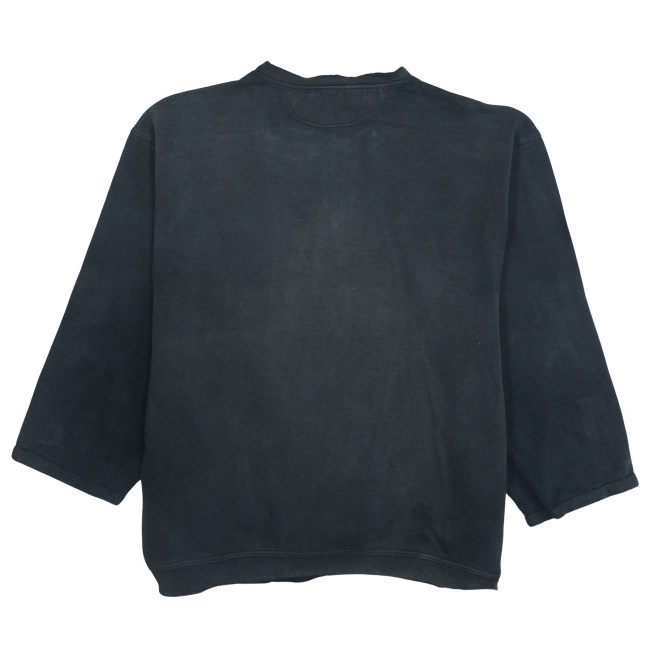 Adidas Men's Black 3/4 Sleeve Crew Neck Vintage Logo Sweatshirt L