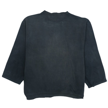 Adidas Men's Black 3/4 Sleeve Crew Neck Vintage Logo Sweatshirt L