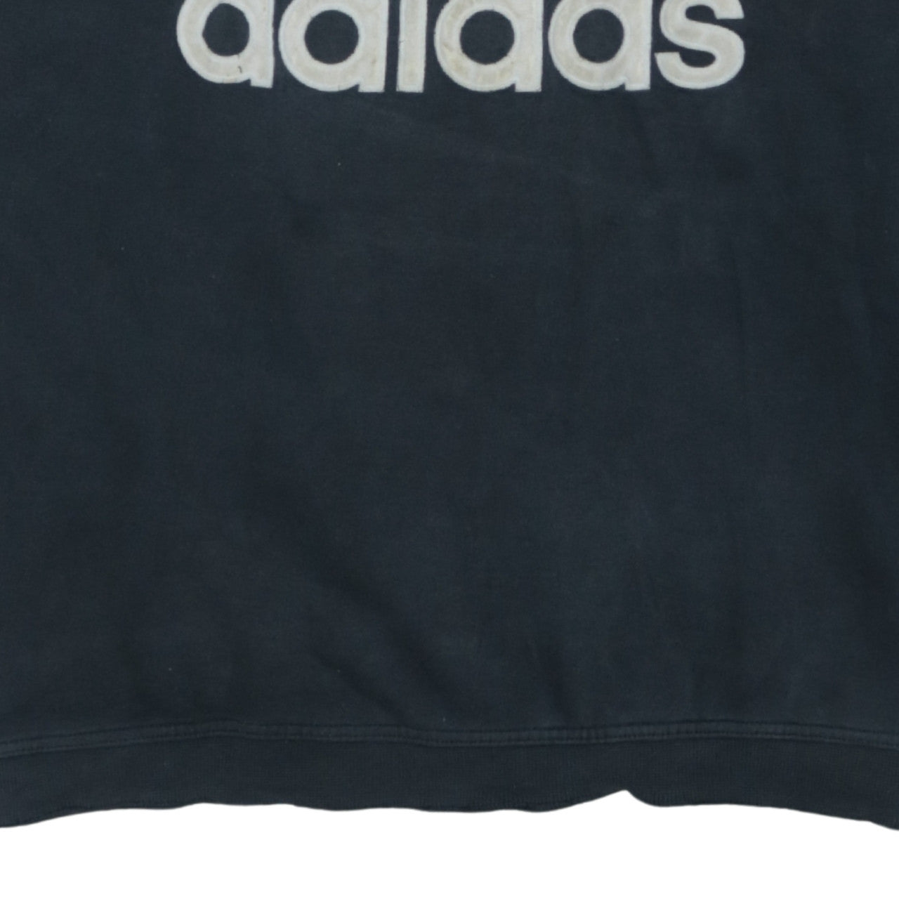 Adidas Men's Black 3/4 Sleeve Crew Neck Vintage Logo Sweatshirt L