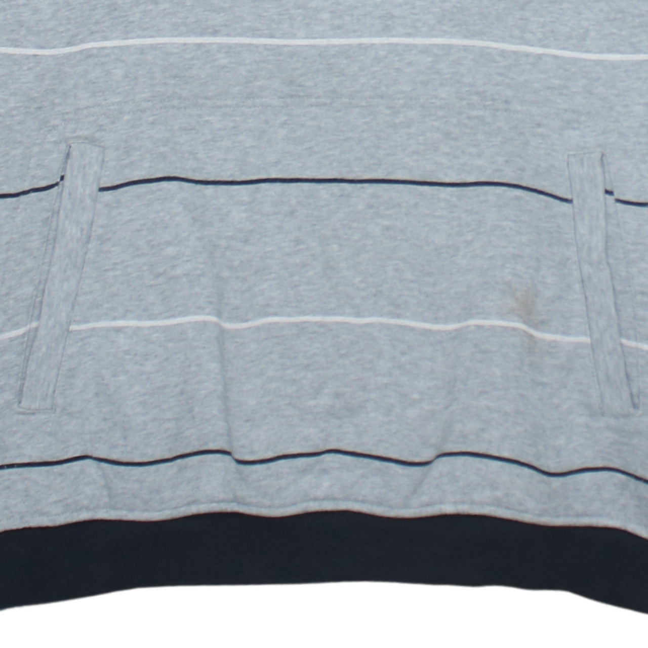 Adidas Men's Grey Striped NBA Pullover Hoodie Size L