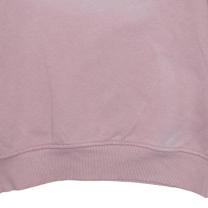 Nike Women Pink Cotton Crew Neck Pullover Sweatshirt Size S