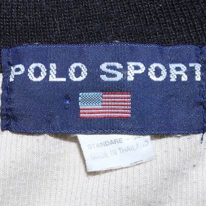 Polo Sport Men's Beige & Black Colourblock Polo Shirt Size L