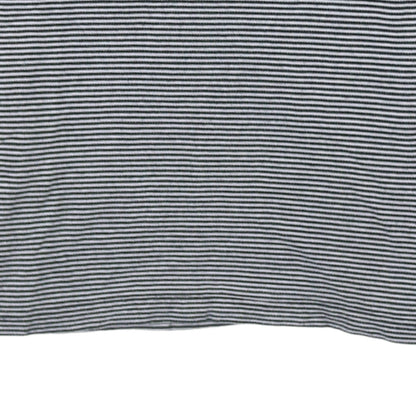 Lacoste Men’s Black Striped Cotton Polo Shirt Size S