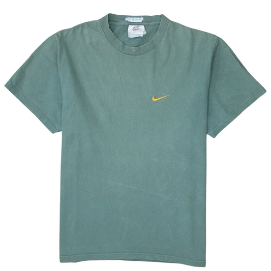 Nike Men's Green Crew Neck Short Sleeve Classic T-Shirt Size M