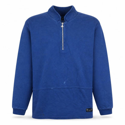Champion Men's Blue 1/4 Zip Sports Sweatshirt Size M