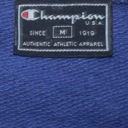 Champion Men's Blue 1/4 Zip Sports Sweatshirt Size M