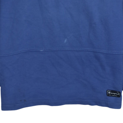 Champion Men's Blue 1/4 Zip Sports Sweatshirt Size M