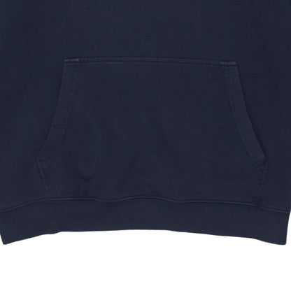 Fila Men Blue Pullover Hoodie L Sports Logo Graphic Sweatshirt