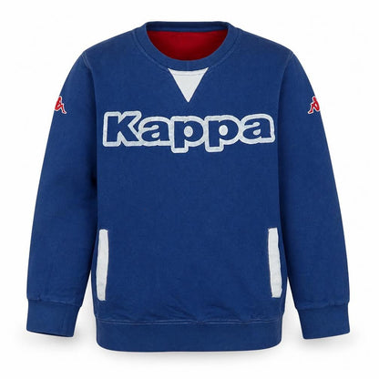 Kappa Boys Blue Crew Neck Pullover Sweatshirt Size 12 Years Cotton Blend