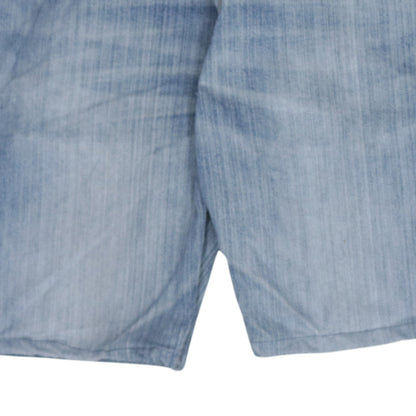 Levi's 569 Men's Blue Denim Distressed Relaxed Fit Shorts 33in