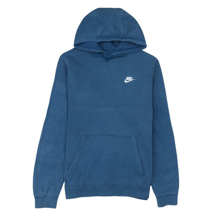 Nike Men's Blue Pullover Hoodie M Regular Fit Fleece Sweatshirt