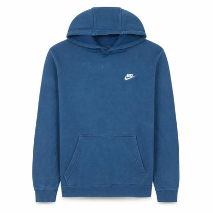 Nike Men's Blue Pullover Hoodie M Regular Fit Fleece Sweatshirt
