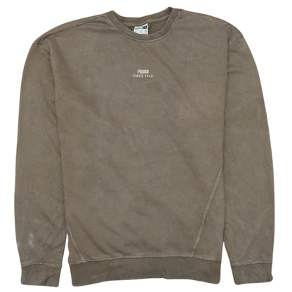 Puma Men's Brown XS Crew Neck Pullover Sweatshirt