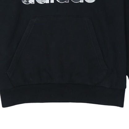 Adidas Men's Black Hoodie Small Pullover Fleece Logo Sportswear