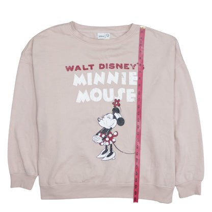 Disney Primark Women Beige Minnie Mouse Pullover Sweatshirt 2XL