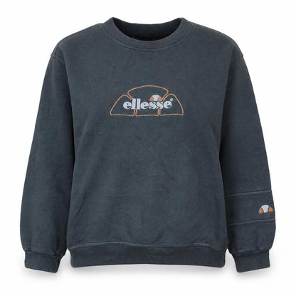 Ellesse Womens Black XL Pullover Sweatshirt Logo Crew Neck Casual