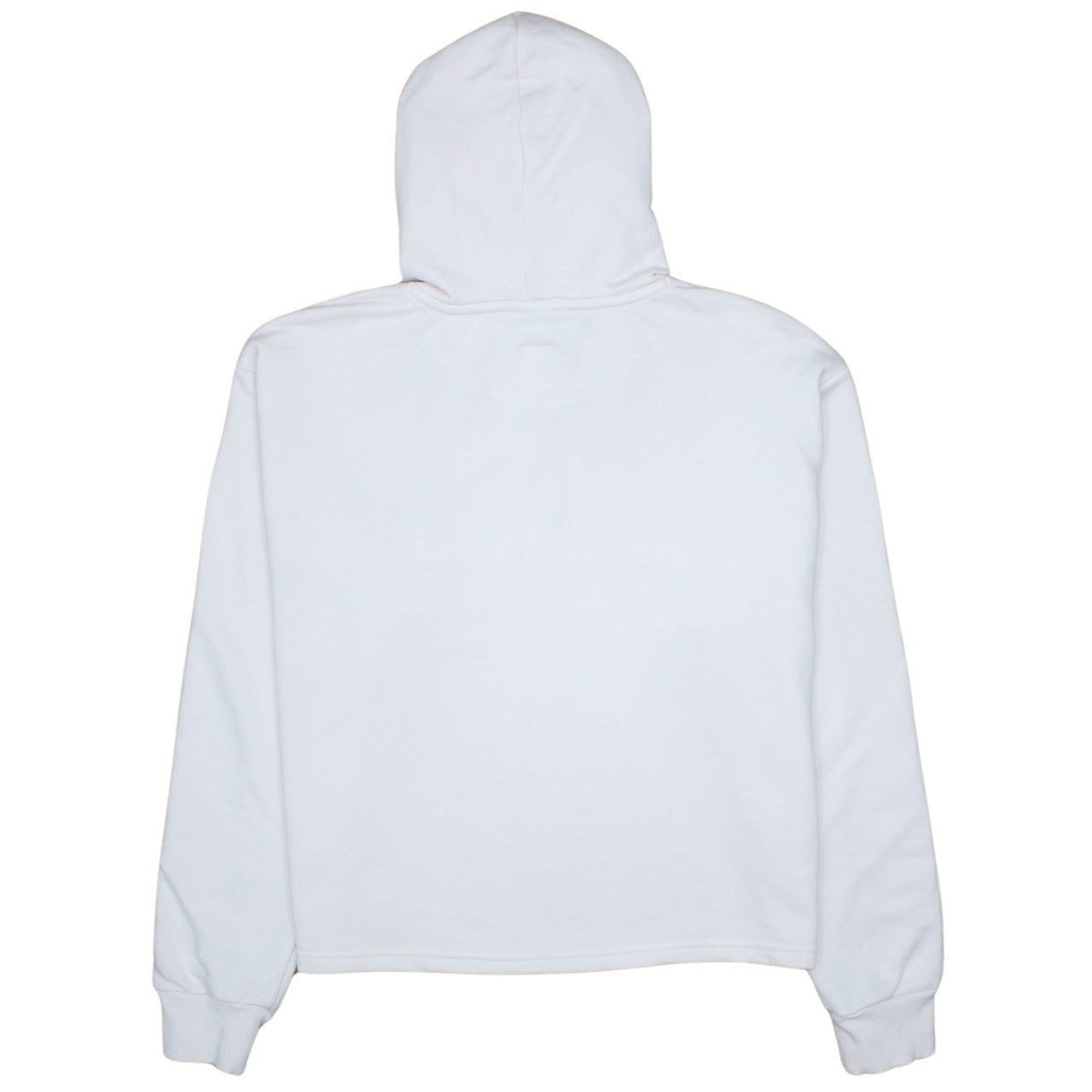 PUMA Womens Beige Hooded Pullover Sweatshirt L Logo Print Casual