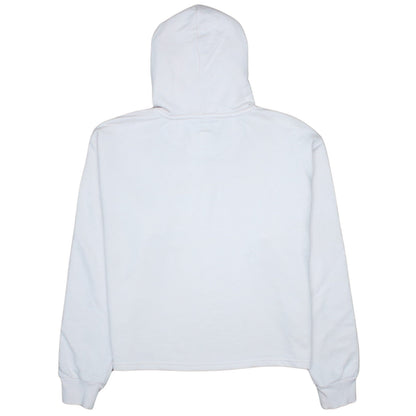 PUMA Womens Beige Hooded Pullover Sweatshirt L Logo Print Casual