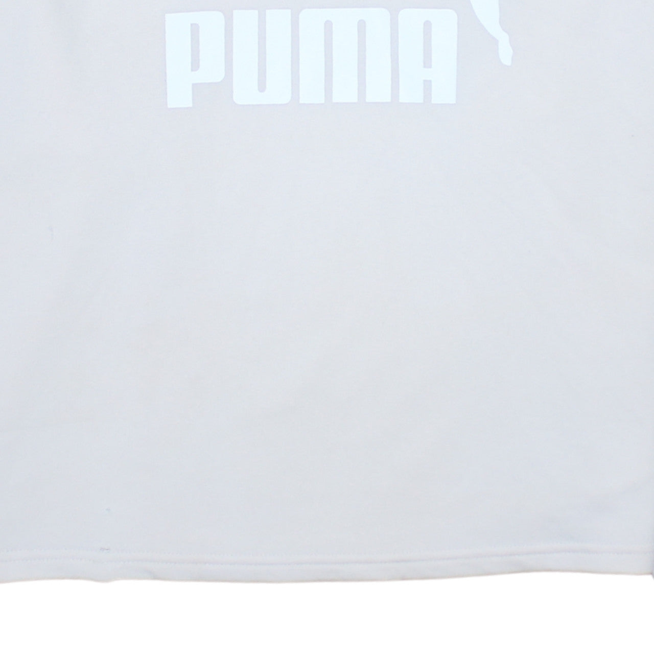 PUMA Womens Beige Hooded Pullover Sweatshirt L Logo Print Casual