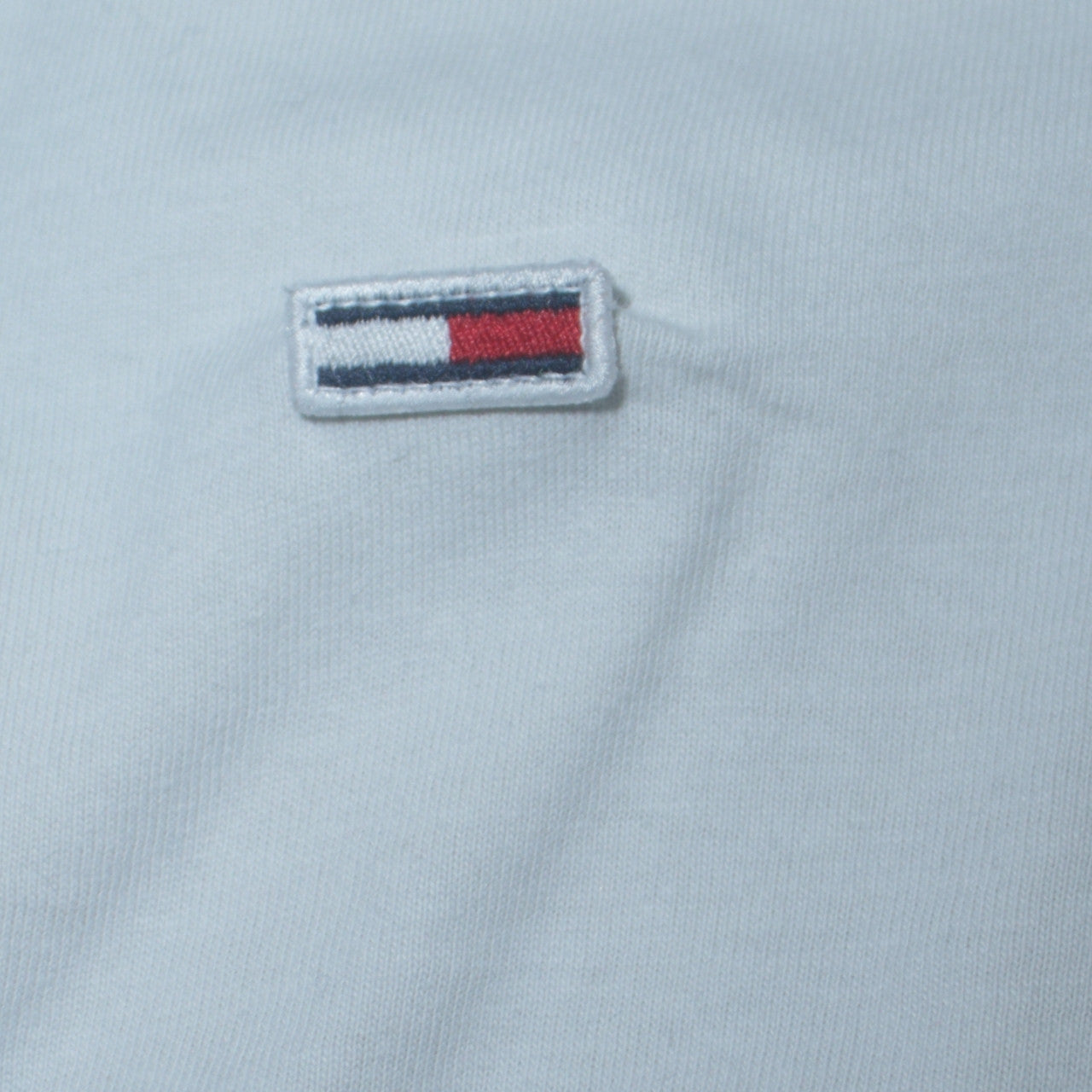 Tommy Jeans Men's White Cotton Crew Neck T-Shirt Size L