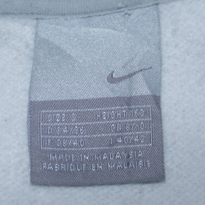 Nike Women White Full Zip Sweatshirt Size S Just Do It Logo